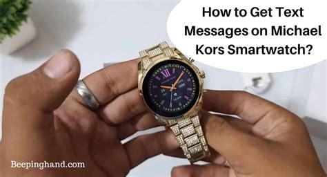 how to get text messages on michael kors smartwatch|️ How to GET TEXT MESSAGES on Michael Kors Smartwatch.